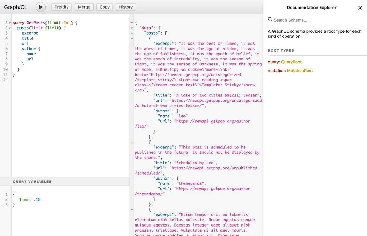 GraphiQL-client