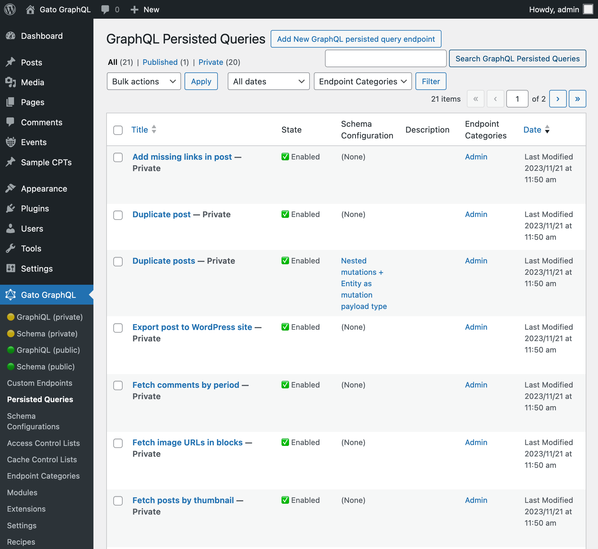 Voorgedefinieerde Persisted Queries