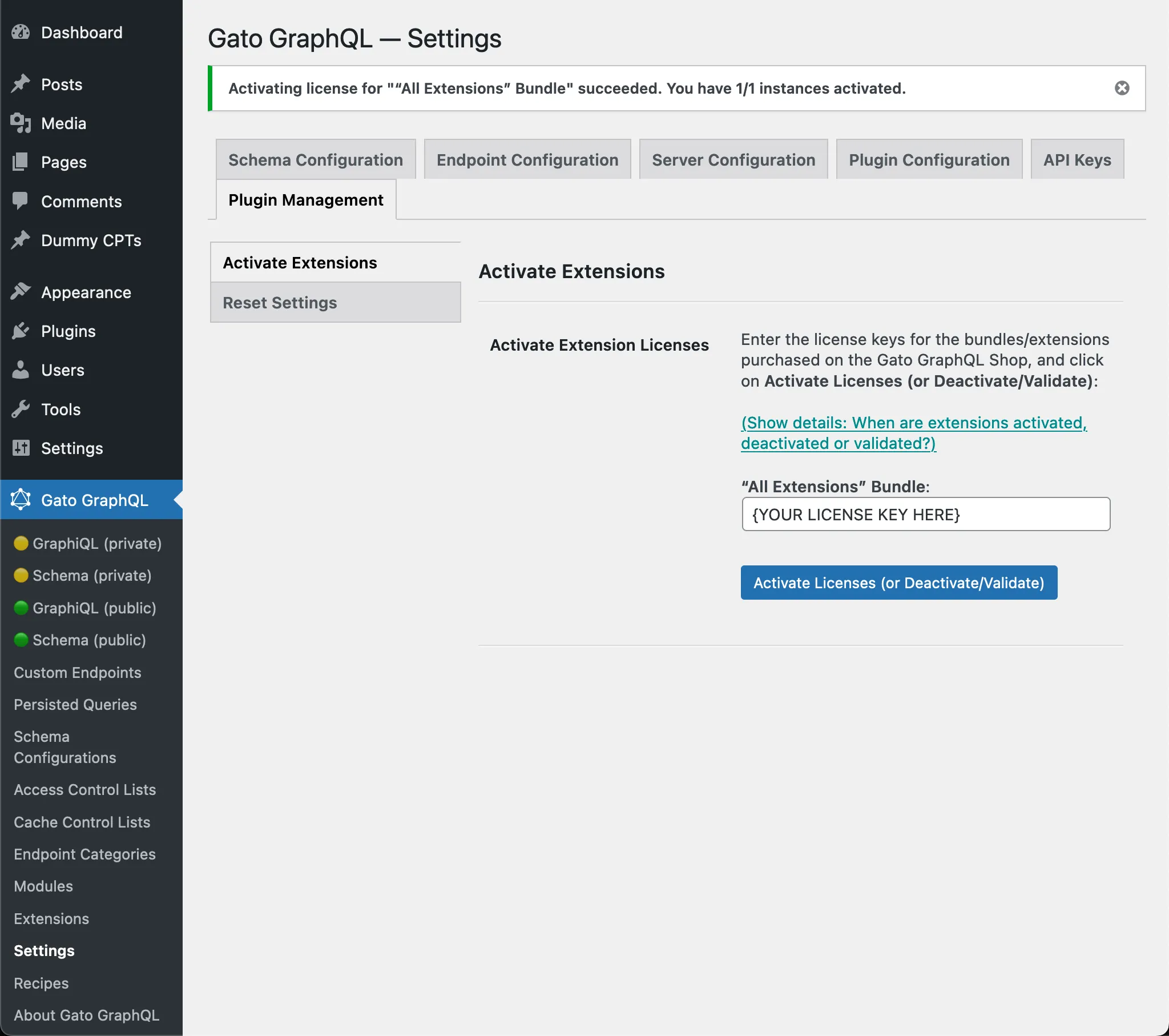 Plugin geactiveerd
